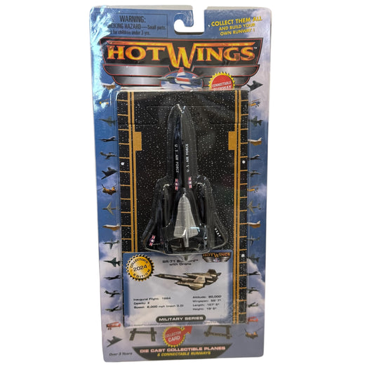 Hot Wings SR-71 Blackbird  Diecast with Runway