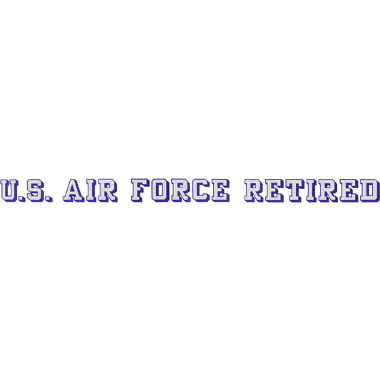 Air Force Retired Window Sticker