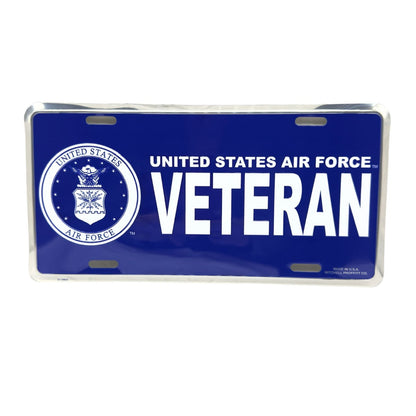 Air Force License Plate Veteran