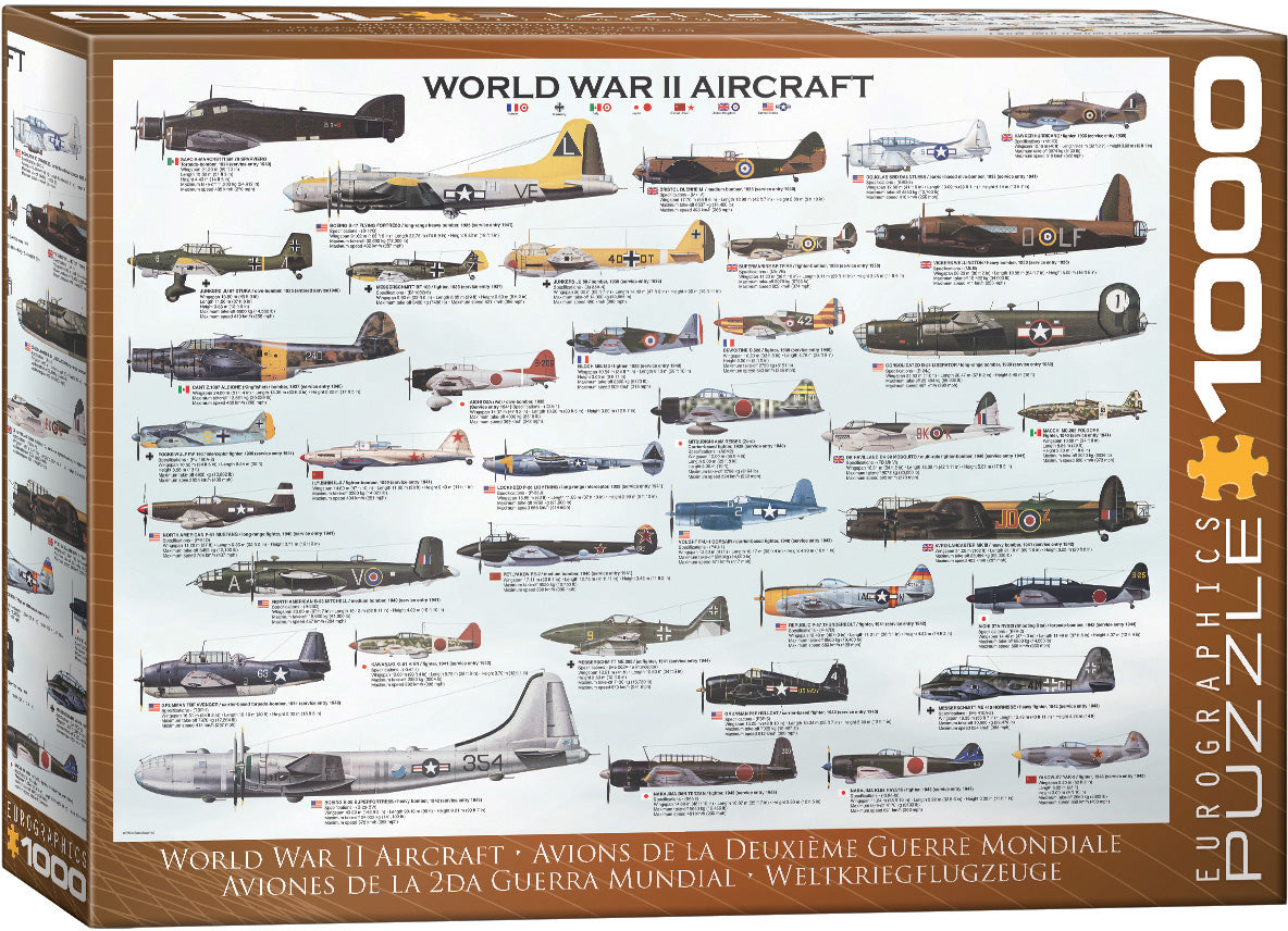 World War II Aircraft Puzzle 1000 Pcs