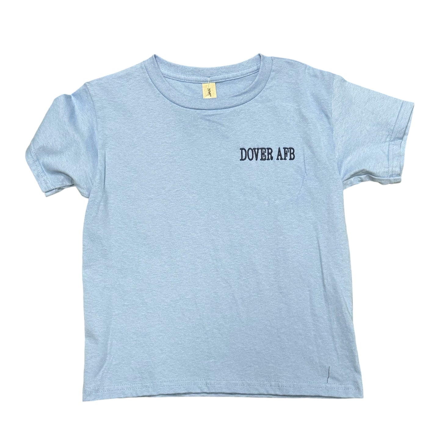 Dover AFB Embroidered Youth T-shirt Carolina Blue