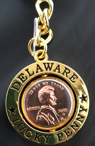 Delaware Lucky Penny Keychain