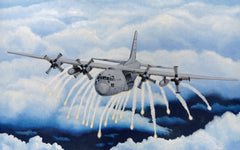 C-130 with Flares Giclee Print       Rolled