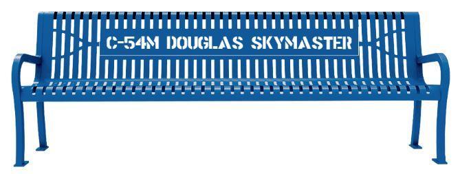 C-54 Skymaster Bench Plaque