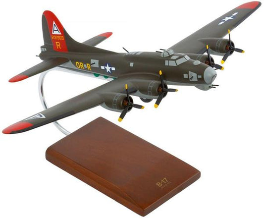 B-17G Fortress 909 Olive 1/72 Scale with Wood Stand