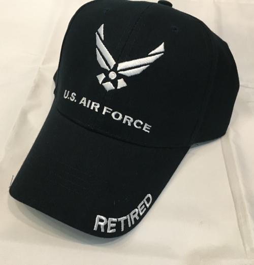 Air Force Logo Retired Navy Blue Hat