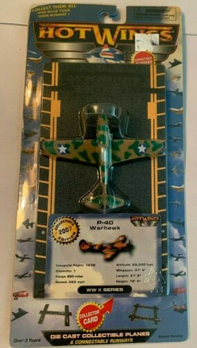 Hot Wings P-40 Diecast with Runway