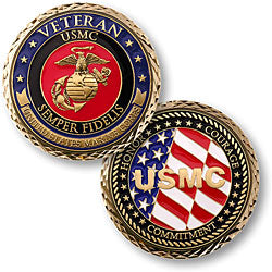 USMC Veteran Challenge Coin