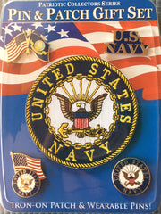 US Navy - Pin & Patch Gift Set