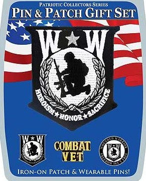Wounded Warrior Pin and Patch Set