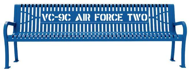 VC-9C Air Force Two Bench Plaque