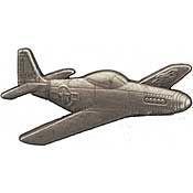 P51 Mustang Pin  Pewter