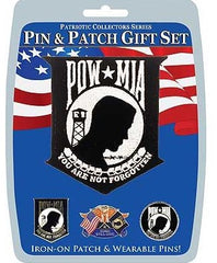 POW - MIA  Pin and Patch Set